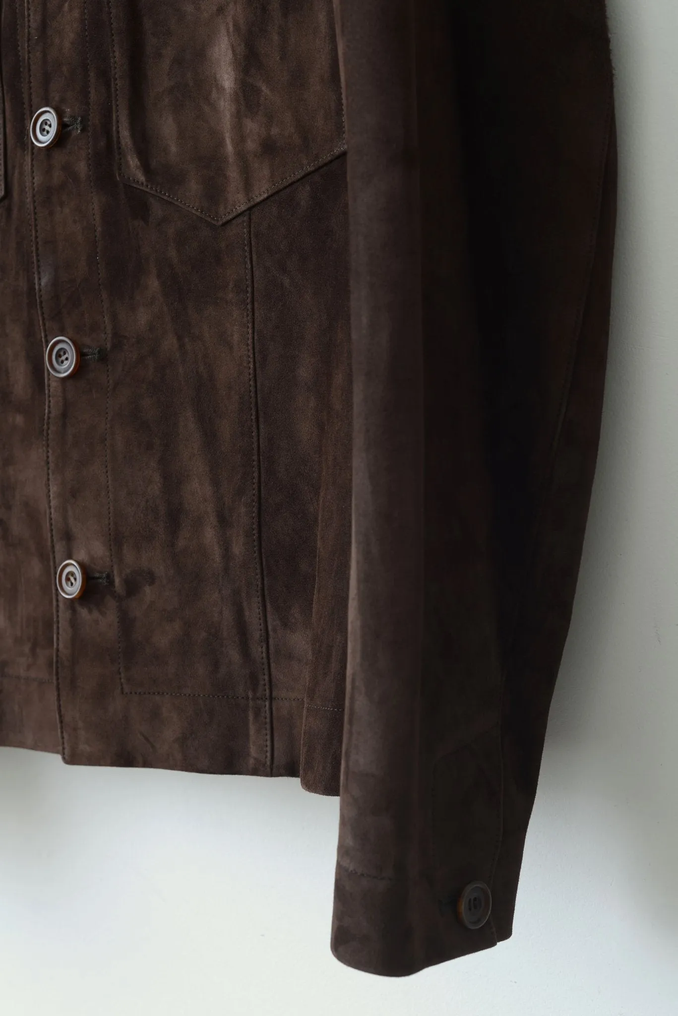 The Walden: Brown Lustro Suede
