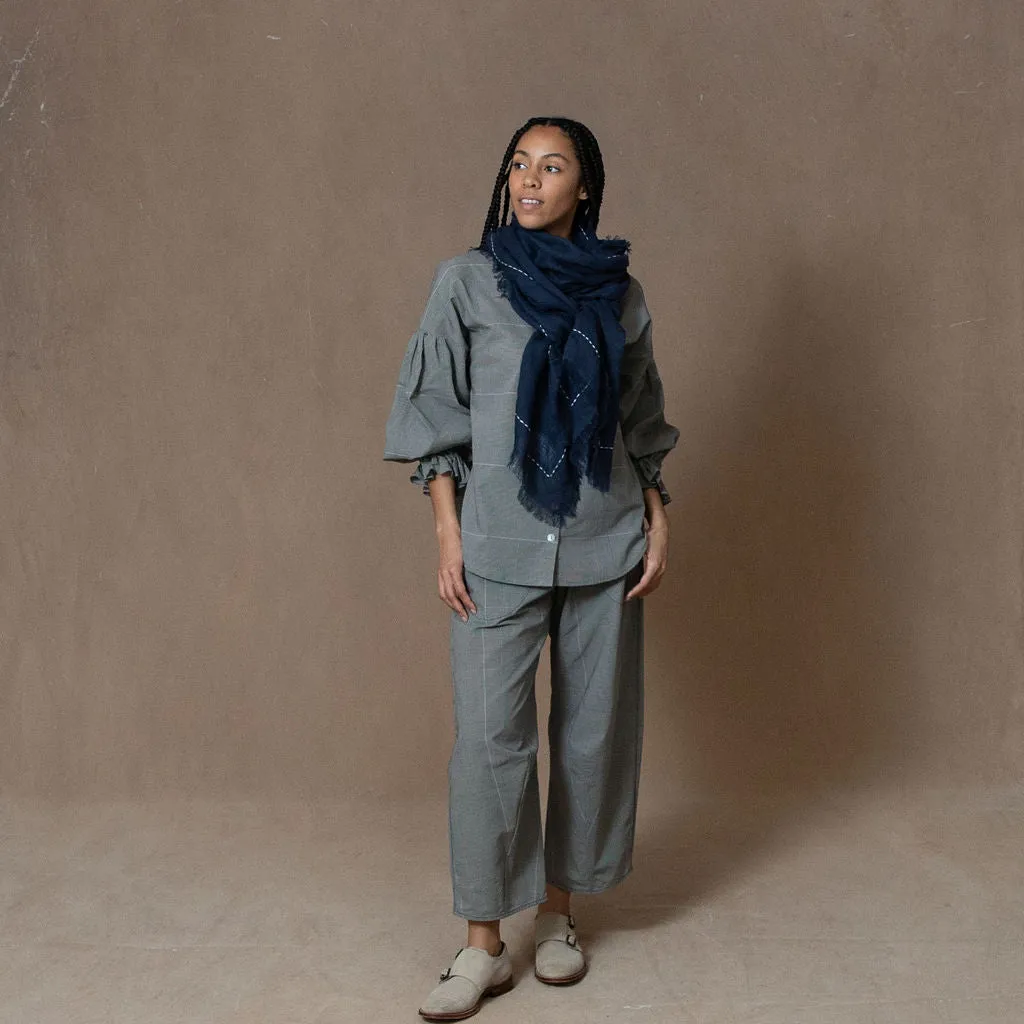 Tokyo Plaid Cotton Trouser