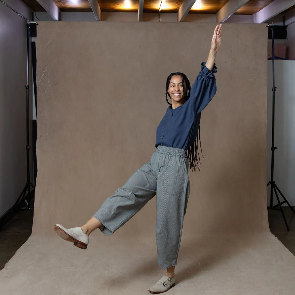 Tokyo Plaid Cotton Trouser