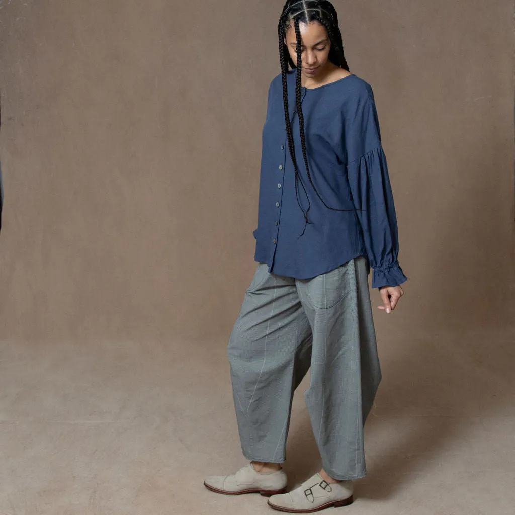 Tokyo Plaid Cotton Trouser
