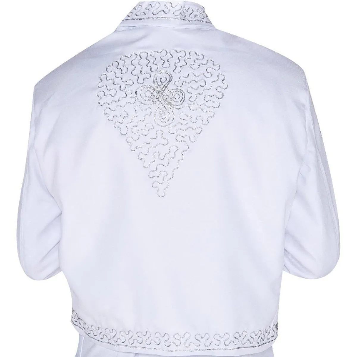 Traje Charro para Hombre (TODO INCLUIDO) imp-72142 Color Blanco y Plata