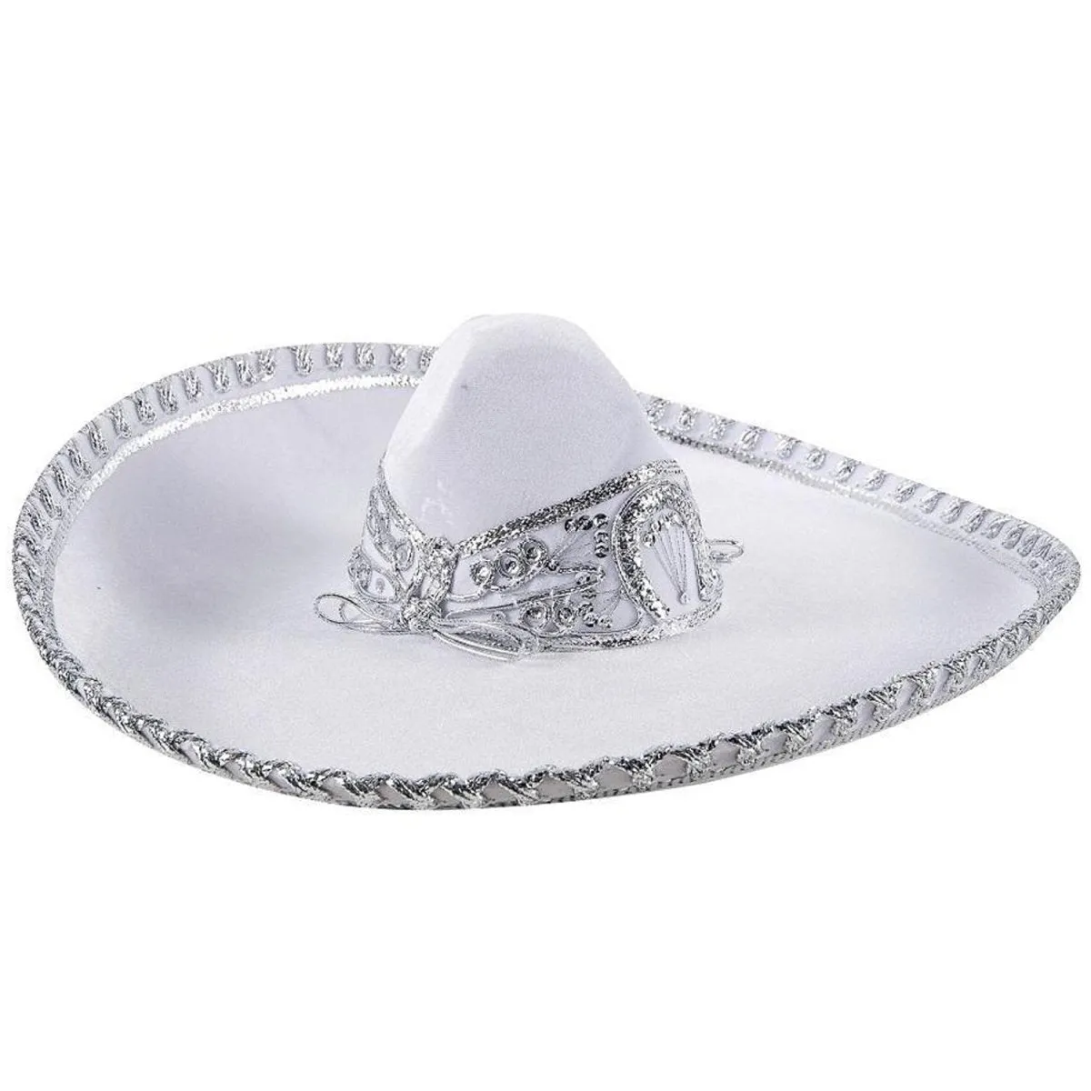 Traje Charro para Hombre (TODO INCLUIDO) imp-72142 Color Blanco y Plata