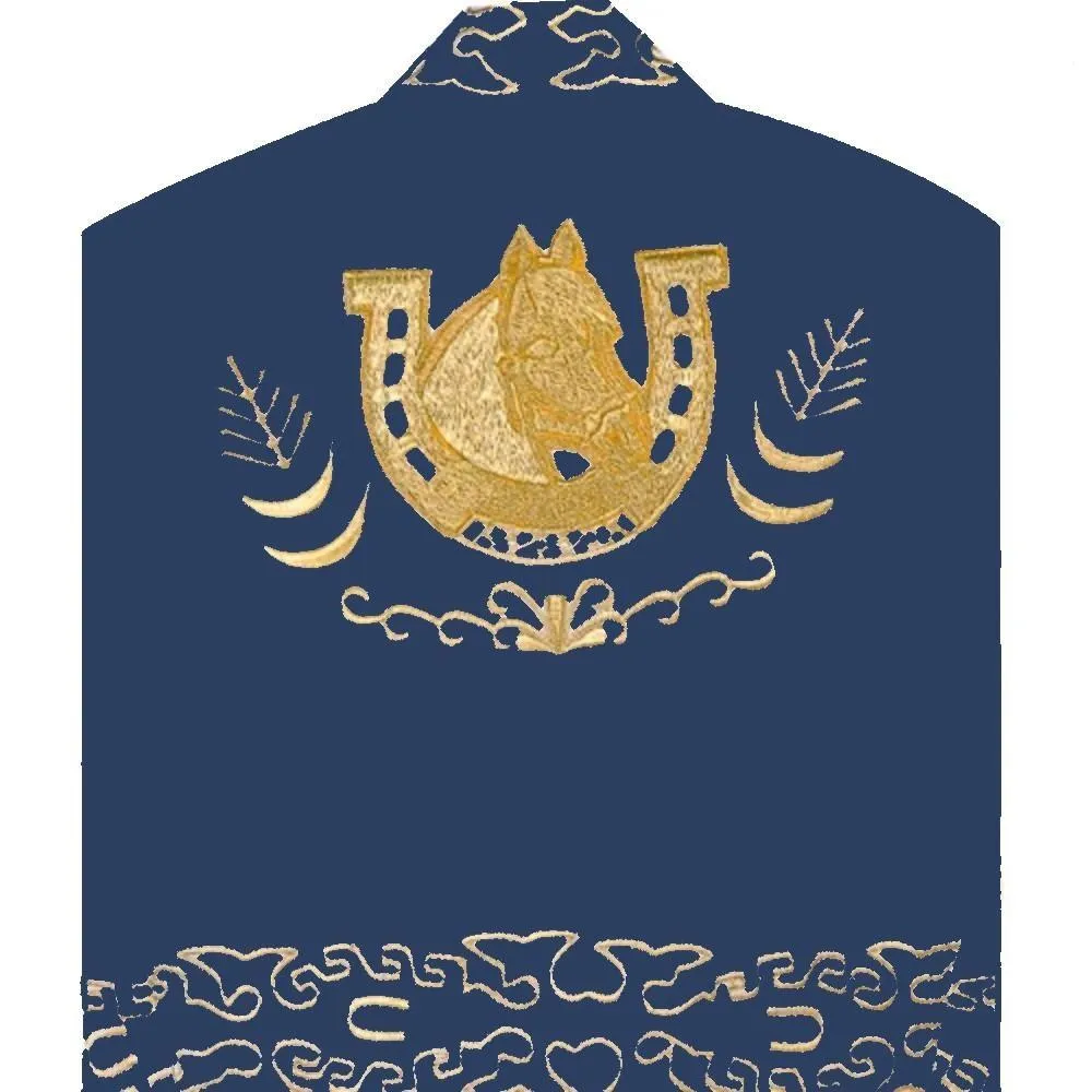 Traje Charro para Niño (TODO INCLUIDO) Azul Rey y Hueso Gamuzina imp-72331