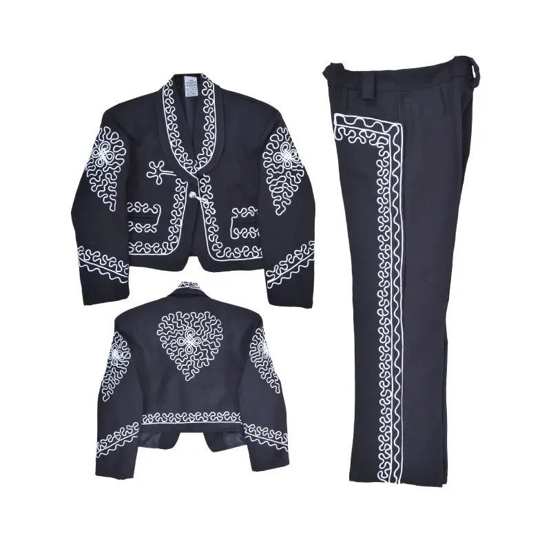 Traje Charro para Niño (TODO INCLUIDO) Negro Plata imp-72312