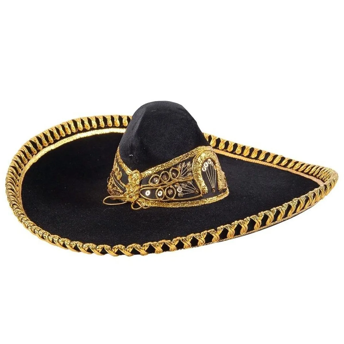 Traje de Charro para Hombre (TODO INCLUIDO) Negro con Oro IMP-72141