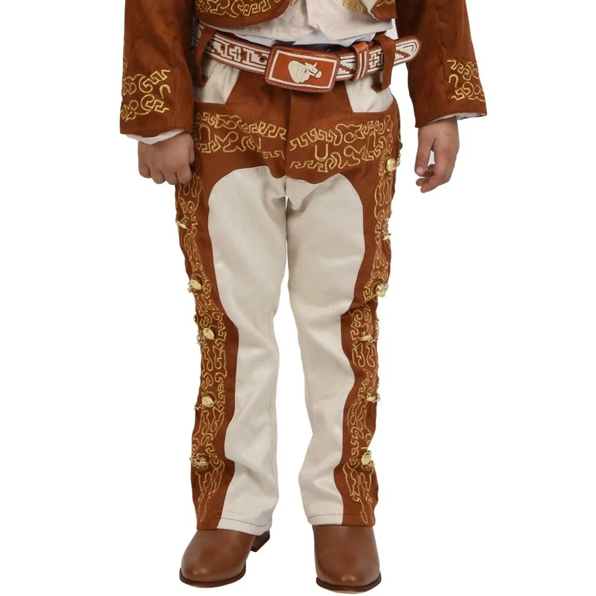 Traje de Charro para Niño de 3 Piezas Color Miel WD-941