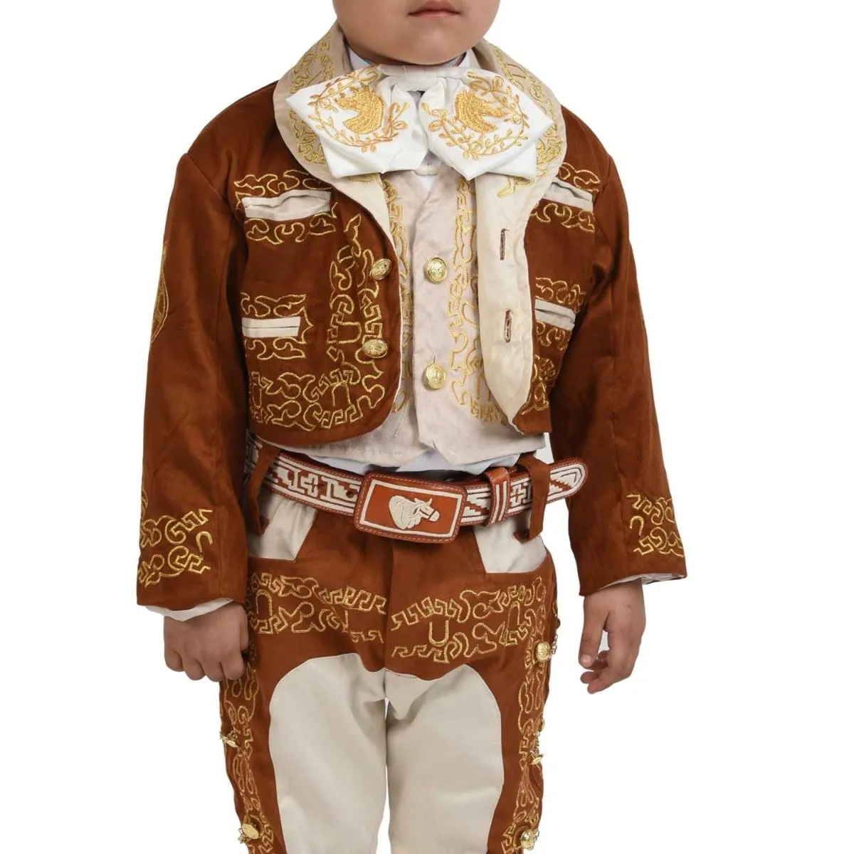 Traje de Charro para Niño de 3 Piezas Color Miel WD-941