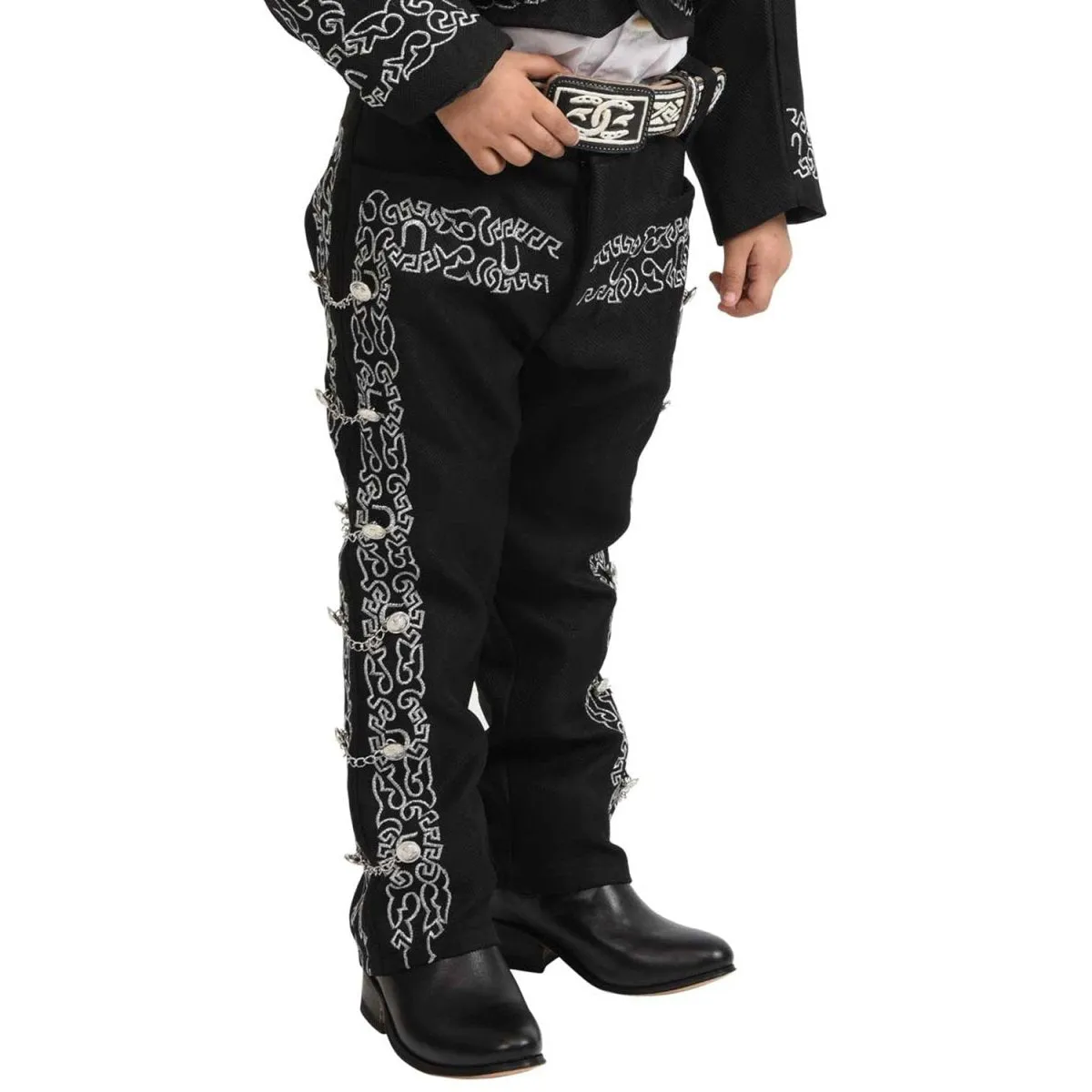 Traje de Charro para Niño de 3 Piezas Color Negro WD-943