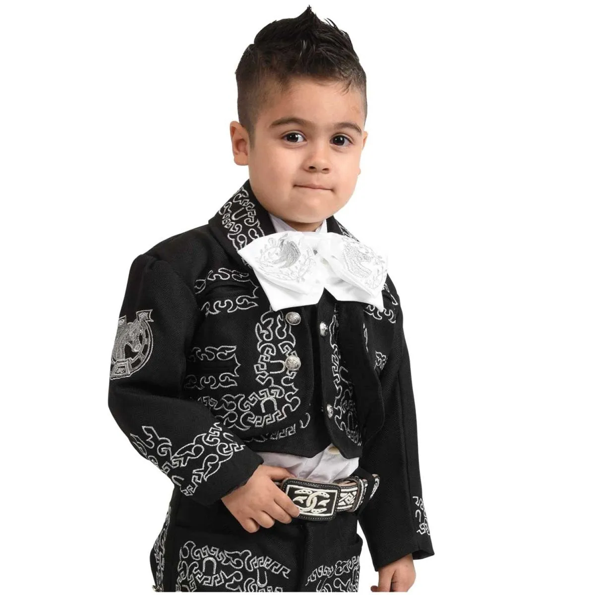 Traje de Charro para Niño de 3 Piezas Color Negro WD-943