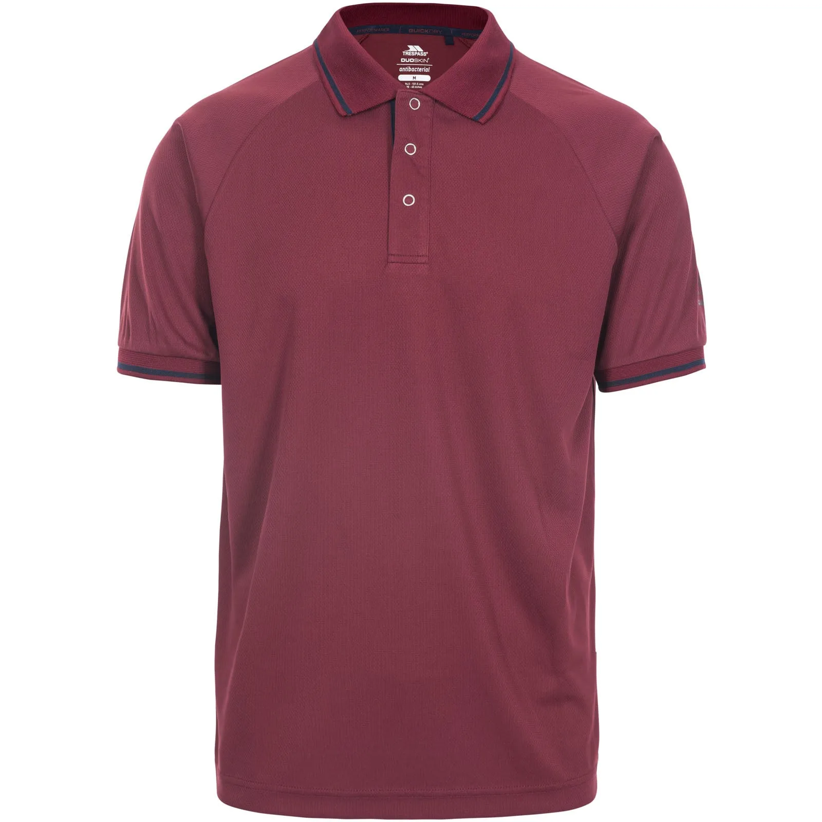 Trespass Mens Bonington Quick Dry Polo Shirt