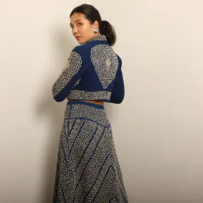 Vintage 40's Traditional Mexican Charro Skirt Suit