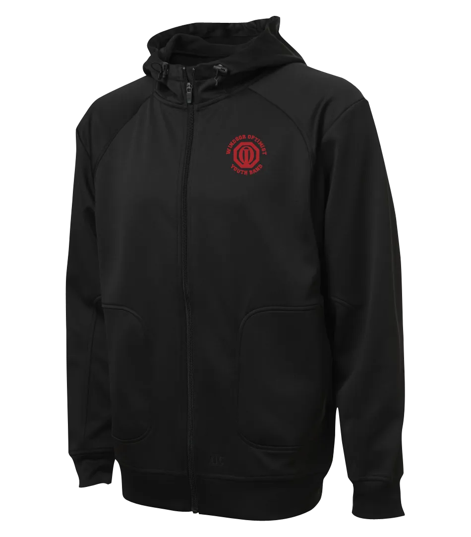 Windsor Optimist Band Adult Hooded Yoga jacket with Embroidered Logo
