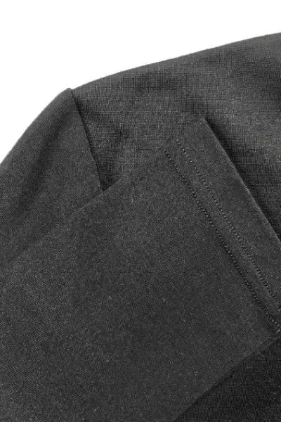 WOMEN'S 100% MERINO WOOL (210) A-LINE SCOOP LONG SLEEVE TOP BLACK
