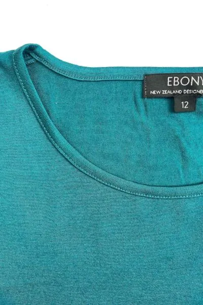 WOMEN'S 100% MERINO WOOL (210) A-LINE SCOOP LONG SLEEVE TOP DRAGONFLY