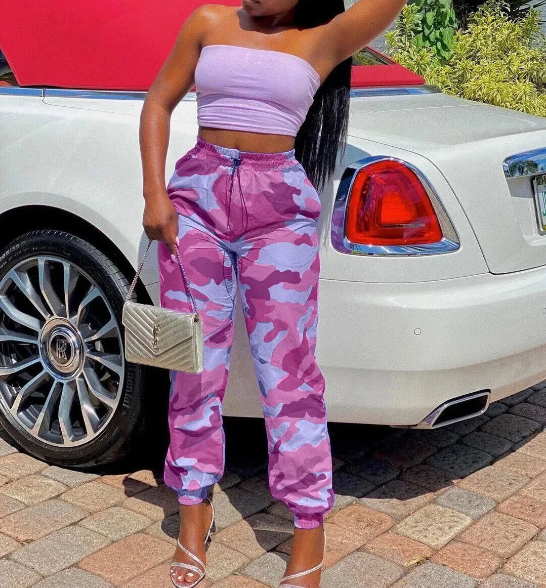 Women’s Colored Army Fatigue Joggers
