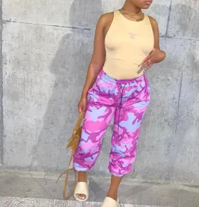 Women’s Colored Army Fatigue Joggers