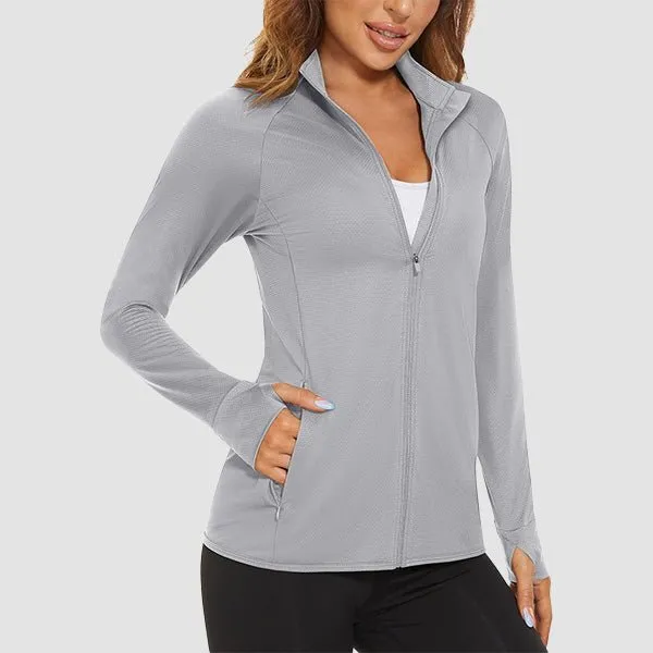 Women's Sun Protection Tennis Jacket Lightweight UPF50  Long Sleeve Shirts