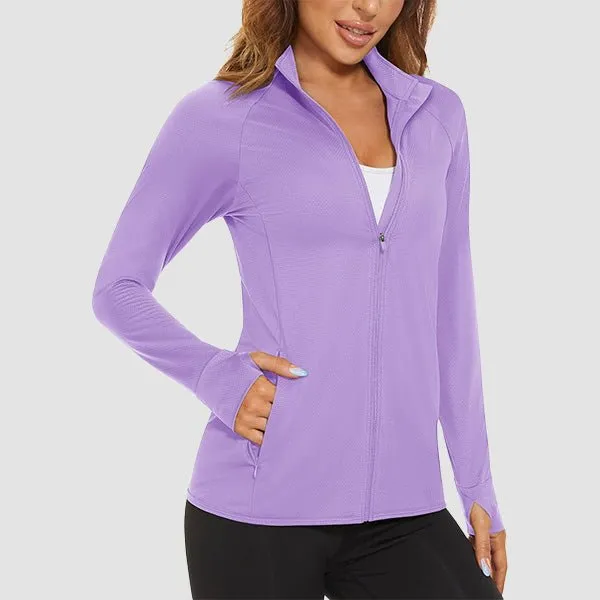 Women's Sun Protection Tennis Jacket Lightweight UPF50  Long Sleeve Shirts