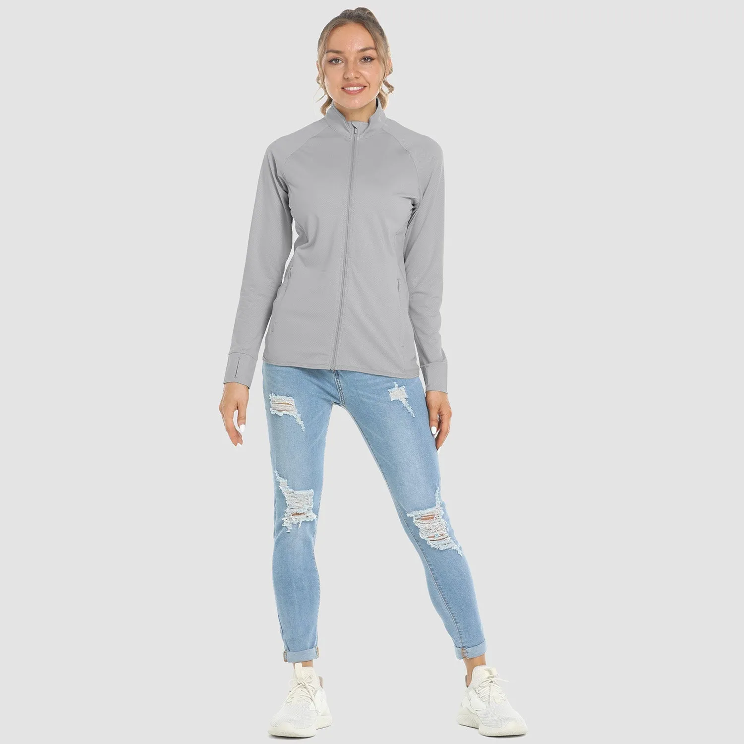 Women's Sun Protection Tennis Jacket Lightweight UPF50  Long Sleeve Shirts