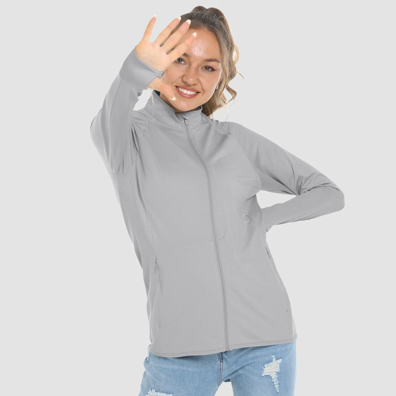 Women's Sun Protection Tennis Jacket Lightweight UPF50  Long Sleeve Shirts