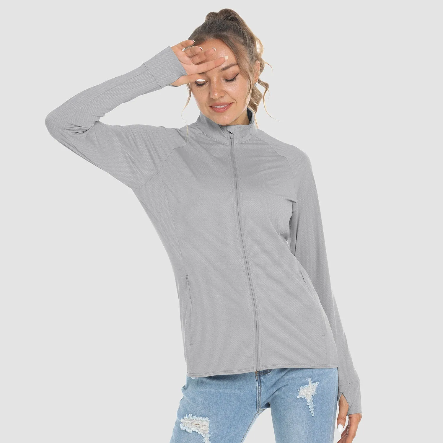 Women's Sun Protection Tennis Jacket Lightweight UPF50  Long Sleeve Shirts