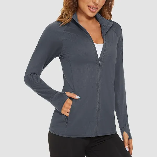 Women's Sun Protection Tennis Jacket Lightweight UPF50  Long Sleeve Shirts