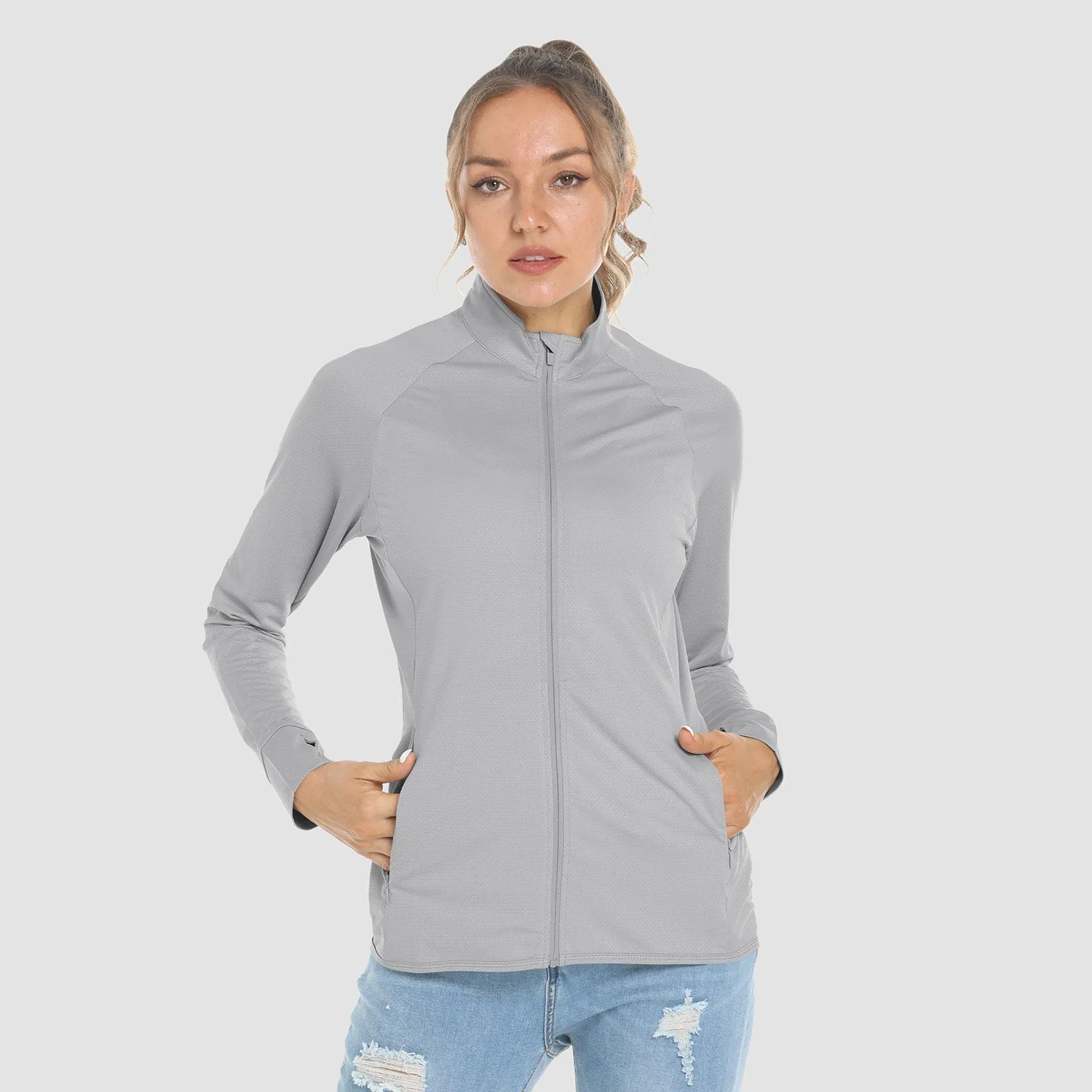 Women's Sun Protection Tennis Jacket Lightweight UPF50  Long Sleeve Shirts