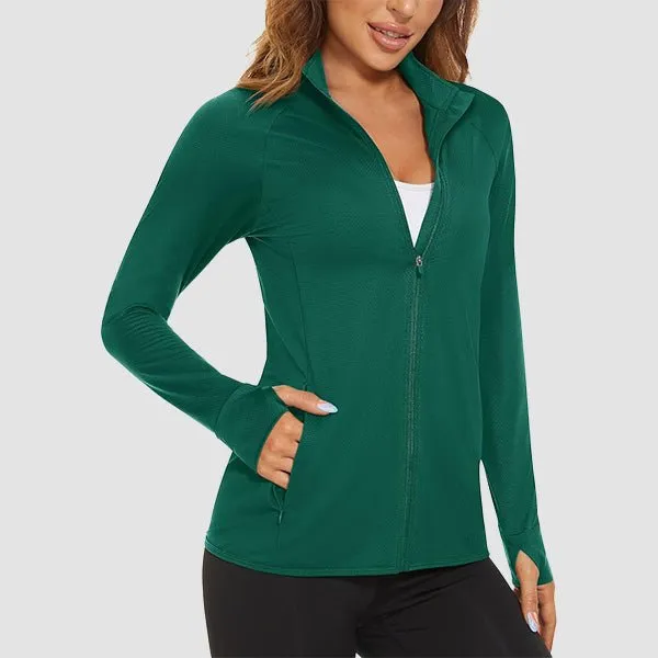Women's Sun Protection Tennis Jacket Lightweight UPF50  Long Sleeve Shirts