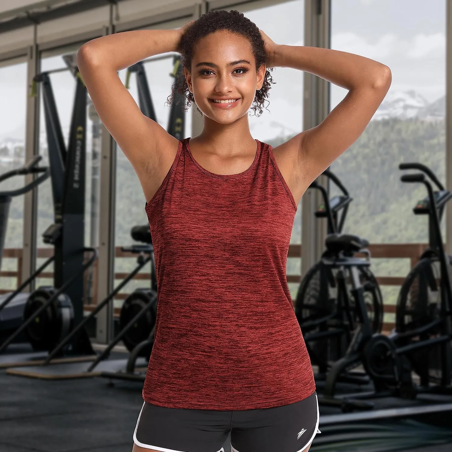 Women's Workout Tank Tops Quick Dry Sleeveless Running Athletic Lands End Sun Protection Shirts Moisture Wicking Top