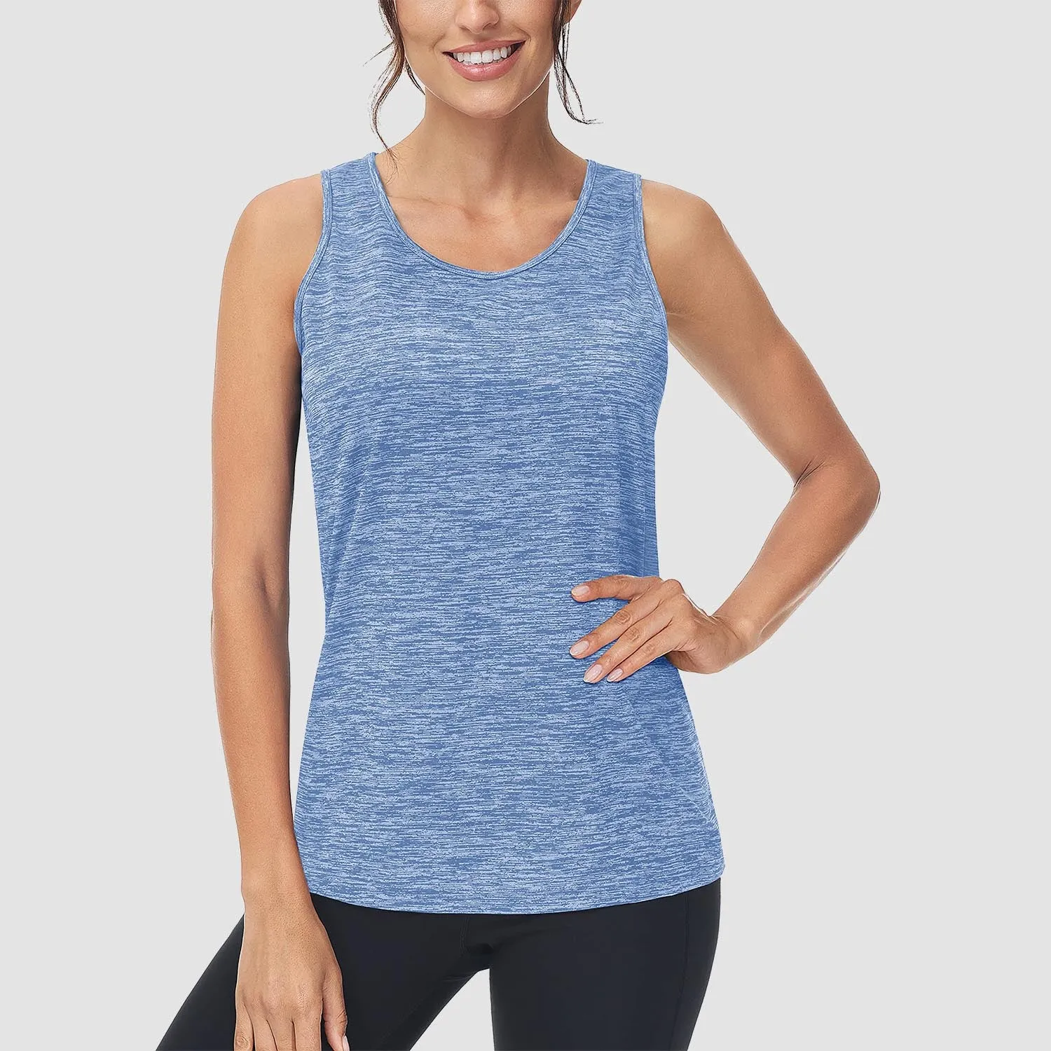 Women's Workout Tank Tops Quick Dry Sleeveless Running Athletic Lands End Sun Protection Shirts Moisture Wicking Top