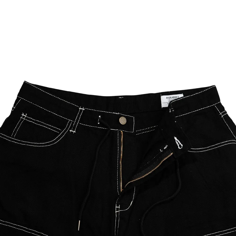 WORK WIDEFIT OXFORD PANTS BLACK