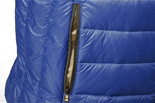 ZSHOW Men's Lightweight Stand Collar Packable Down Jacket(Blue,Large)