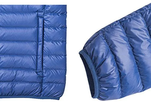 ZSHOW Men's Ultra Light Packable Down Puffer Jacket(Acid Blue,X-Large)